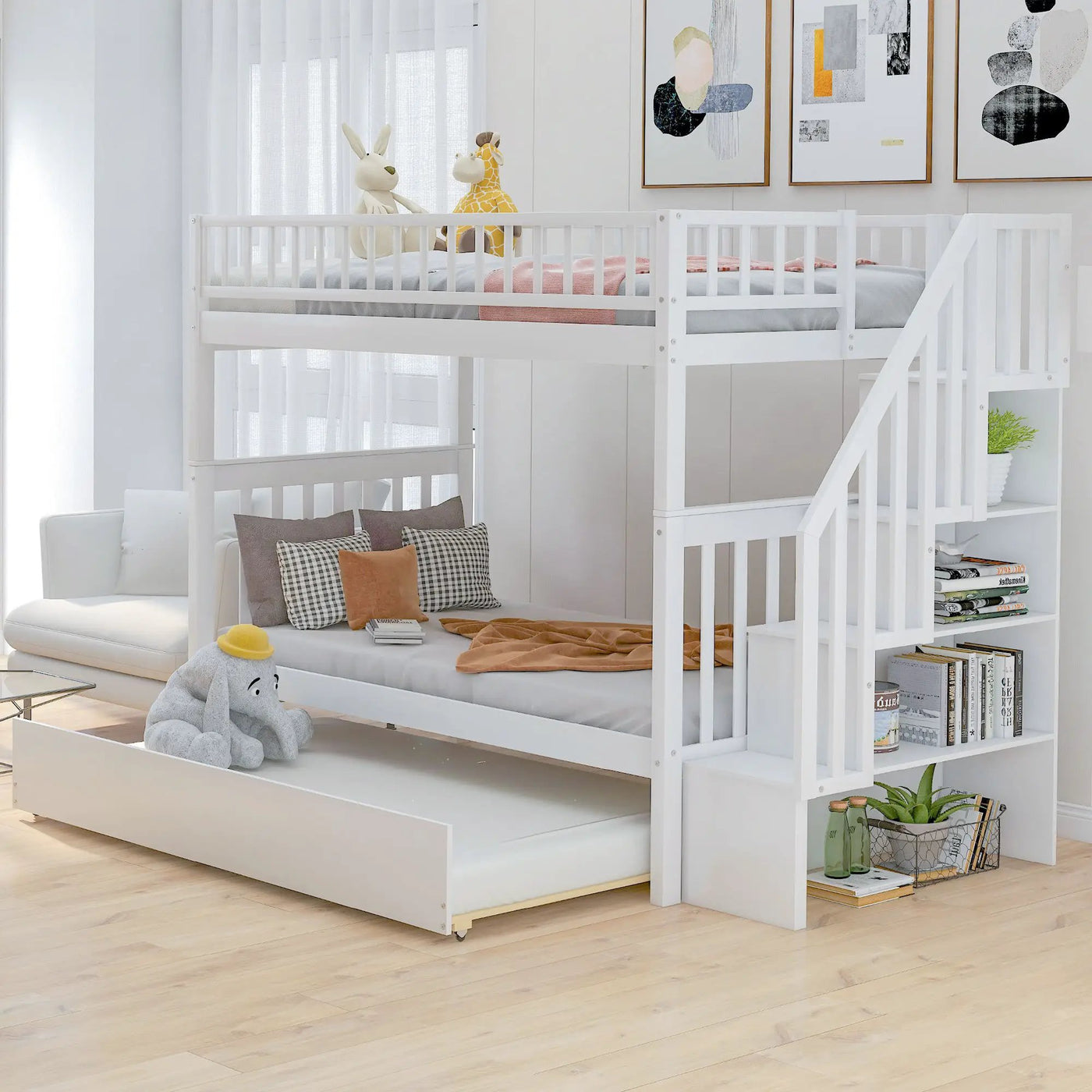 Bunk Bed With Staircase by HouseOfZazla