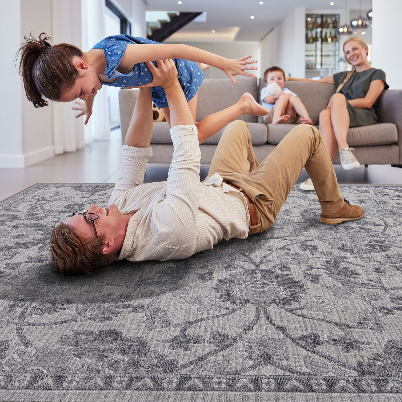 Marfi - Trendy Oriental Area Rug by HouseOfZazla