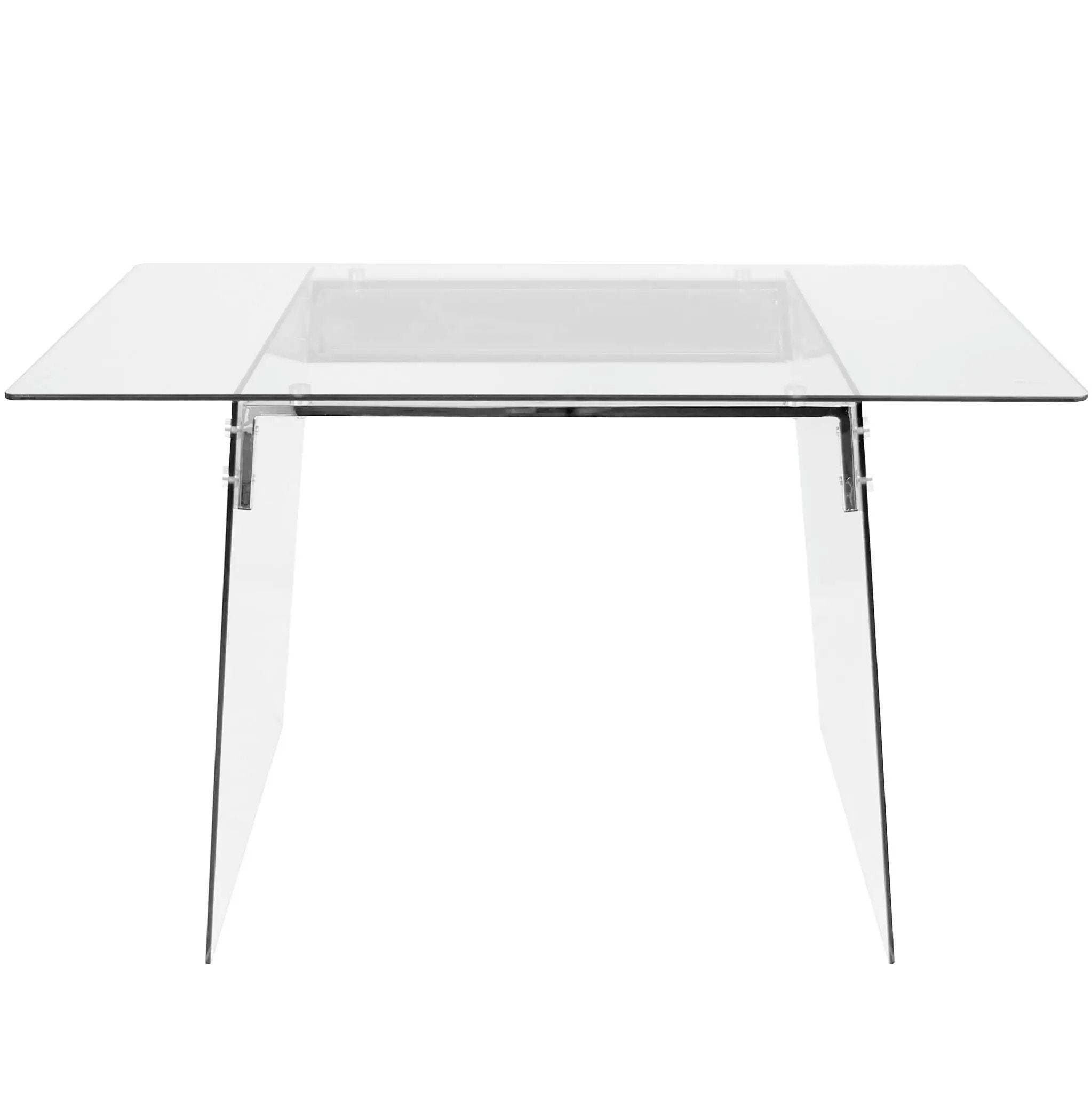 Glacier - Contemporary Desk - Clear / Chrome by HouseOfZazla