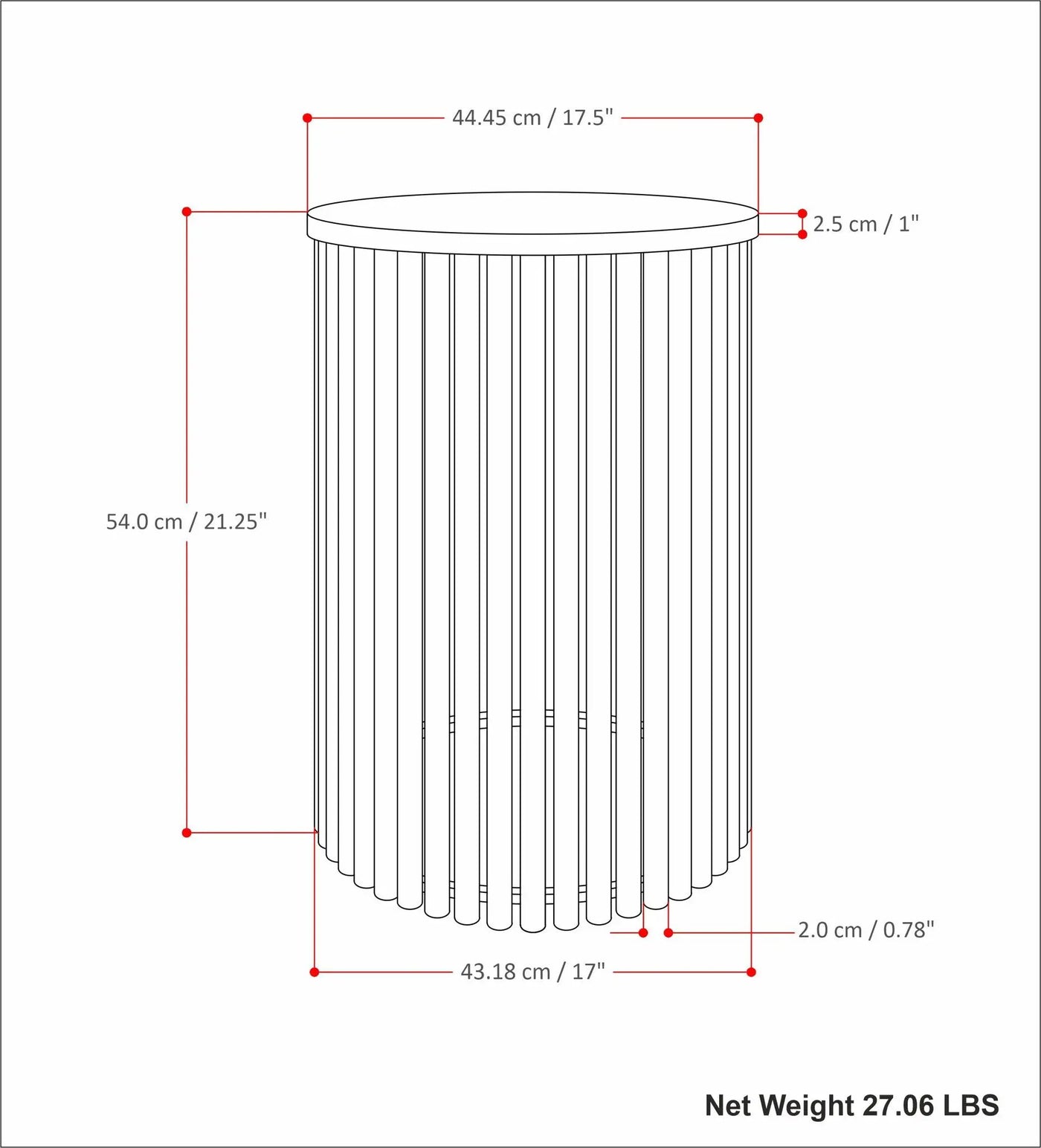Demy - Handcrafted Metal Accent Table by HouseOfZazla
