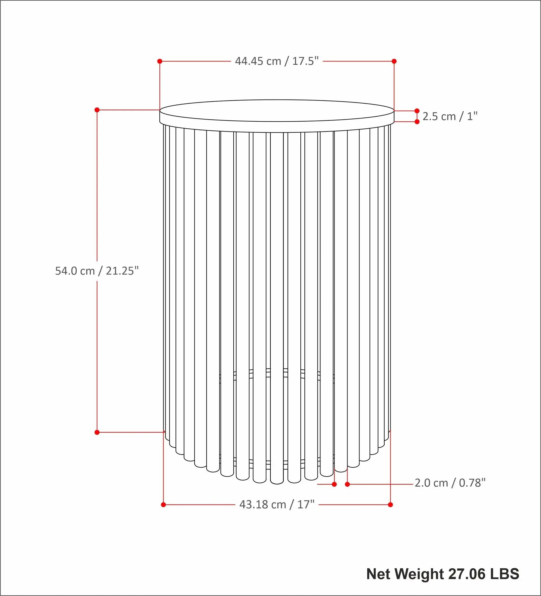 Demy - Handcrafted Metal Accent Table by HouseOfZazla