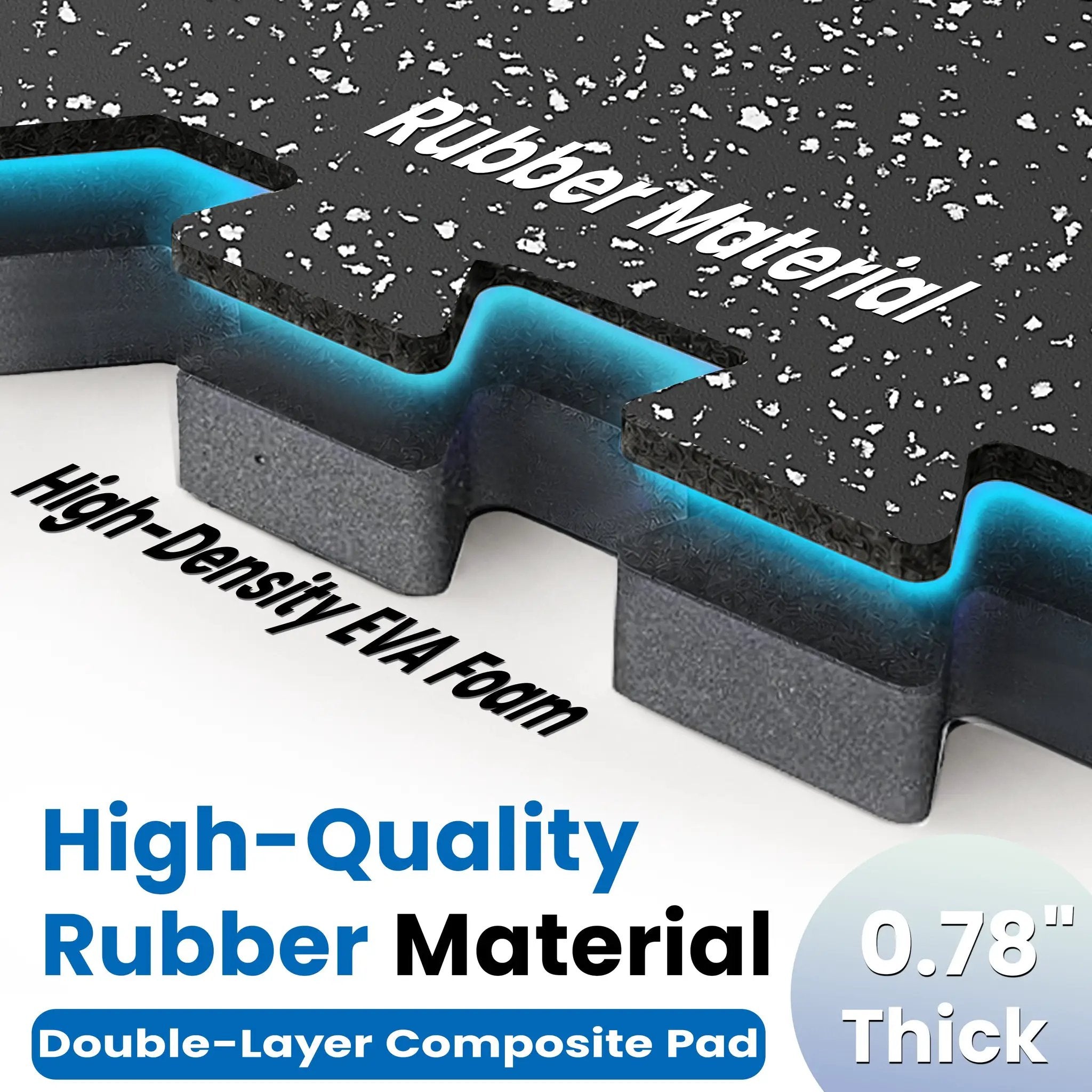 0.79 Inch Thick Gym Floor Mats by HouseOfZazla