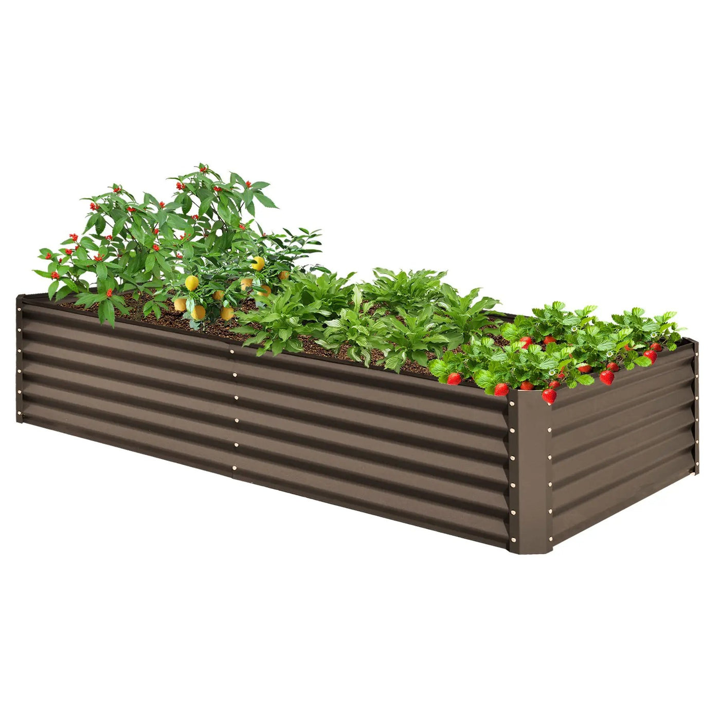 8x4x1.5 ft Galvanized Raised Garden Bed by HouseOfZazla