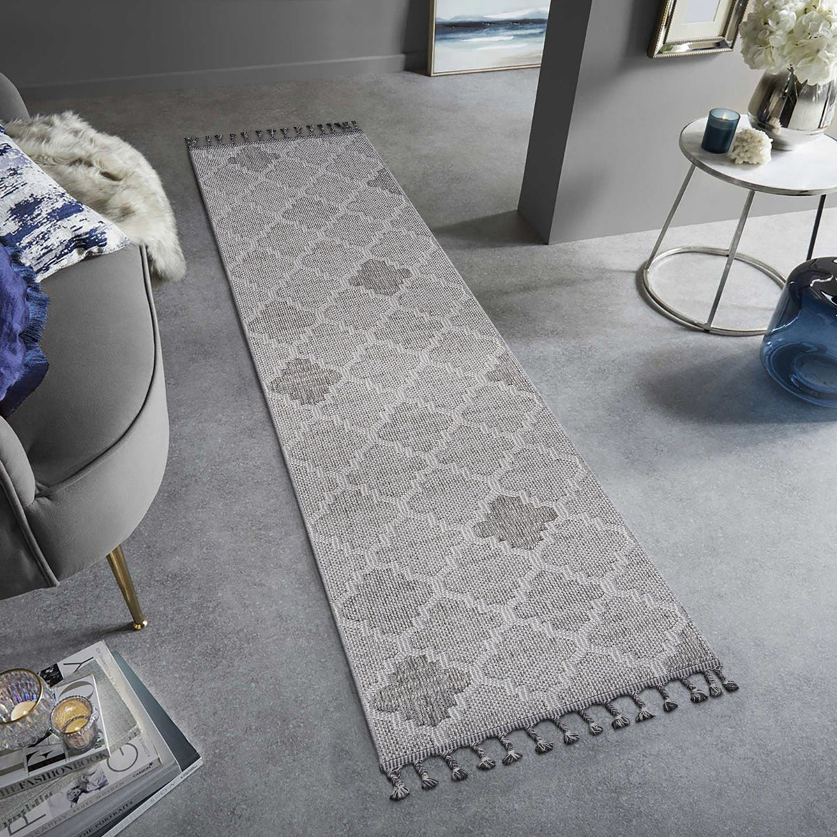 Guros Indoor / Outdoor Trellis Area Rug, photo 5 of 16