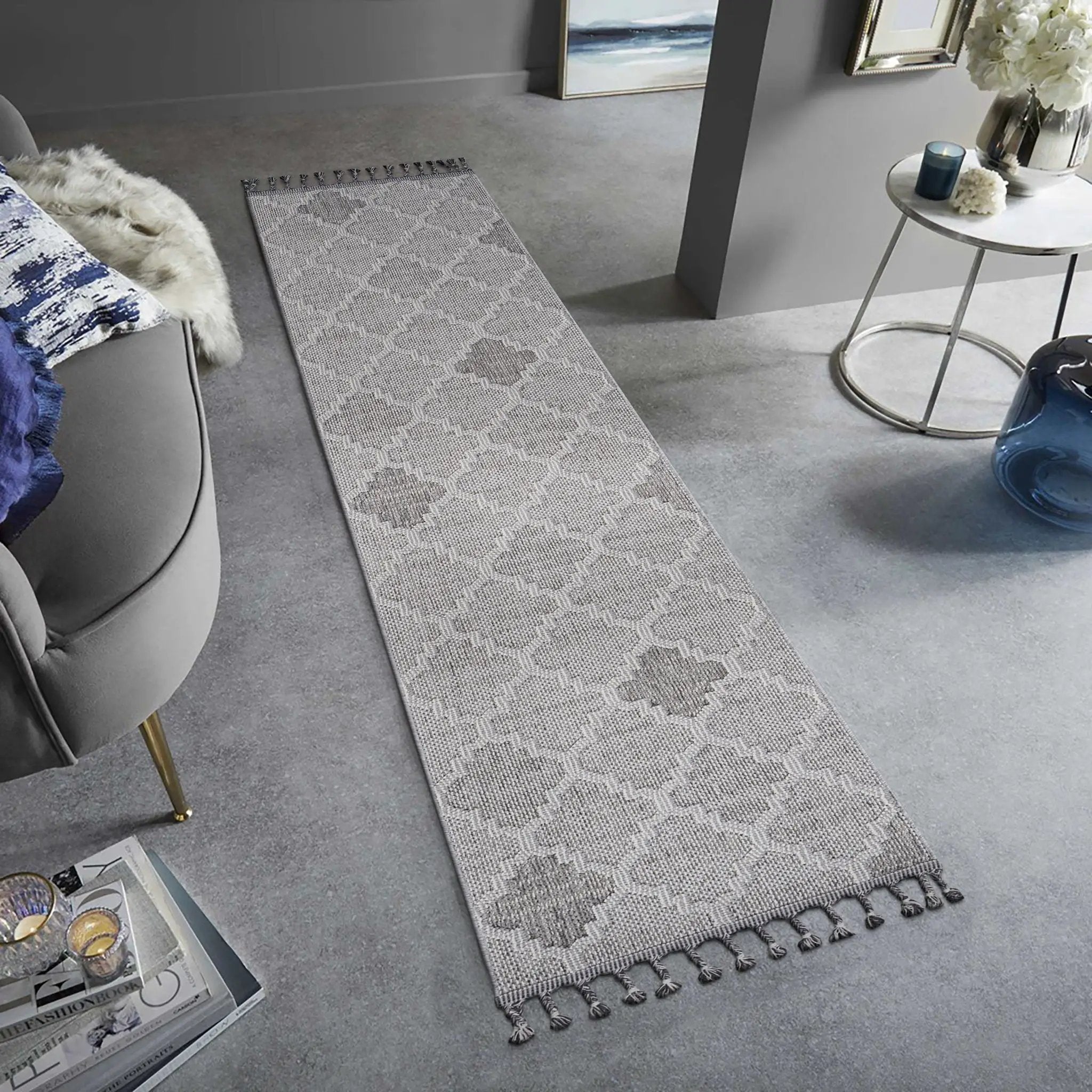 Guros - Indoor / Outdoor Trellis Area Rug by Unique Piece Furniture