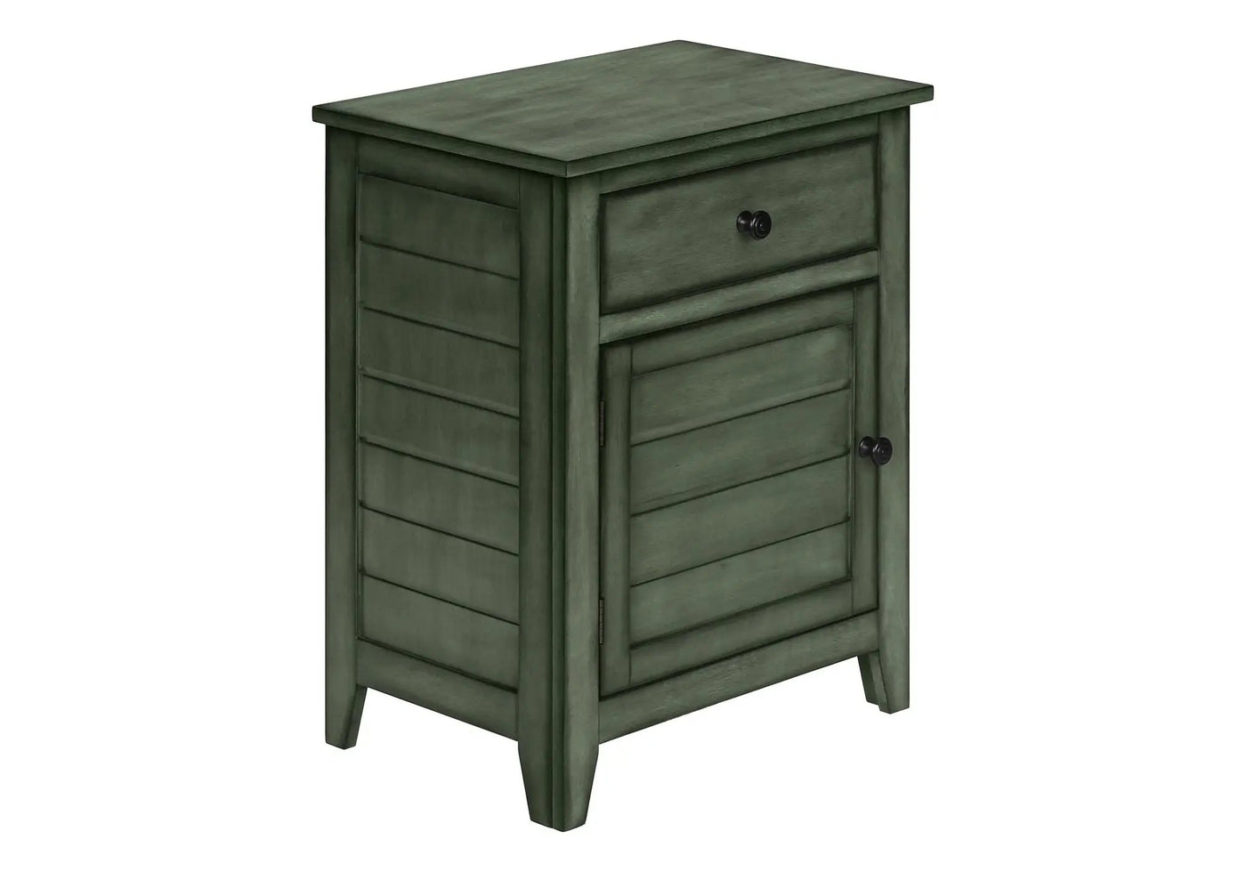 Accent Nightstand, Storage Drawer, Transitional by HouseOfZazla
