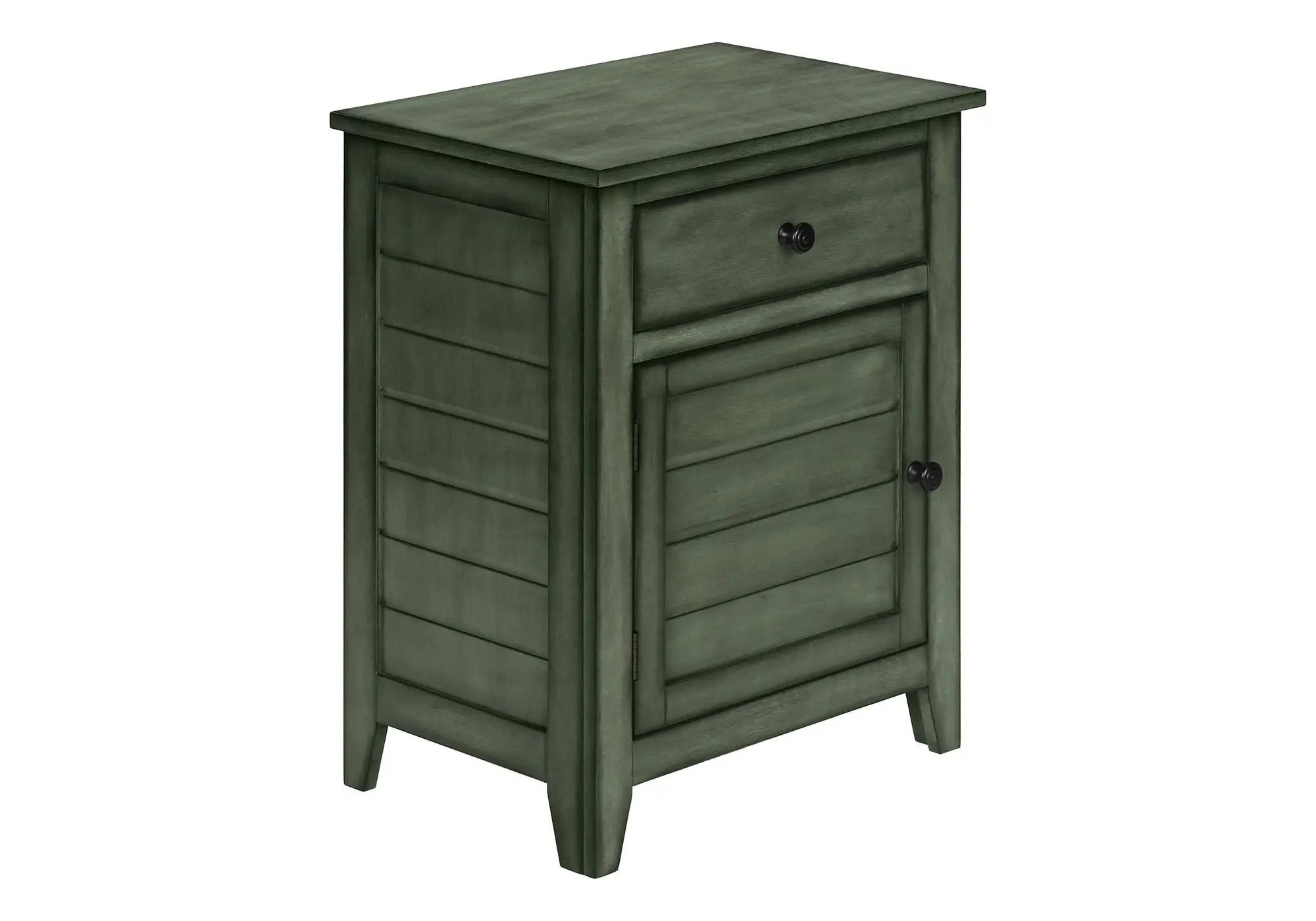 Accent Nightstand, Storage Drawer, Transitional by HouseOfZazla
