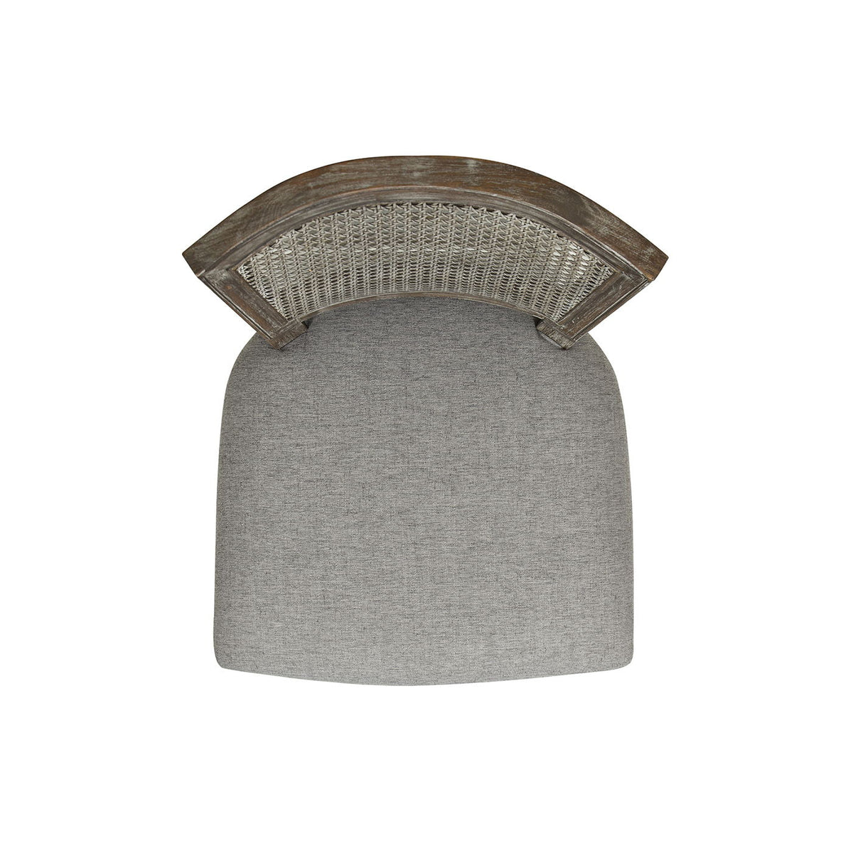 Rattan Wicker High Back Counter Bar Stool with Oak Frame - Gray or Dark Brown, photo 4 of 30