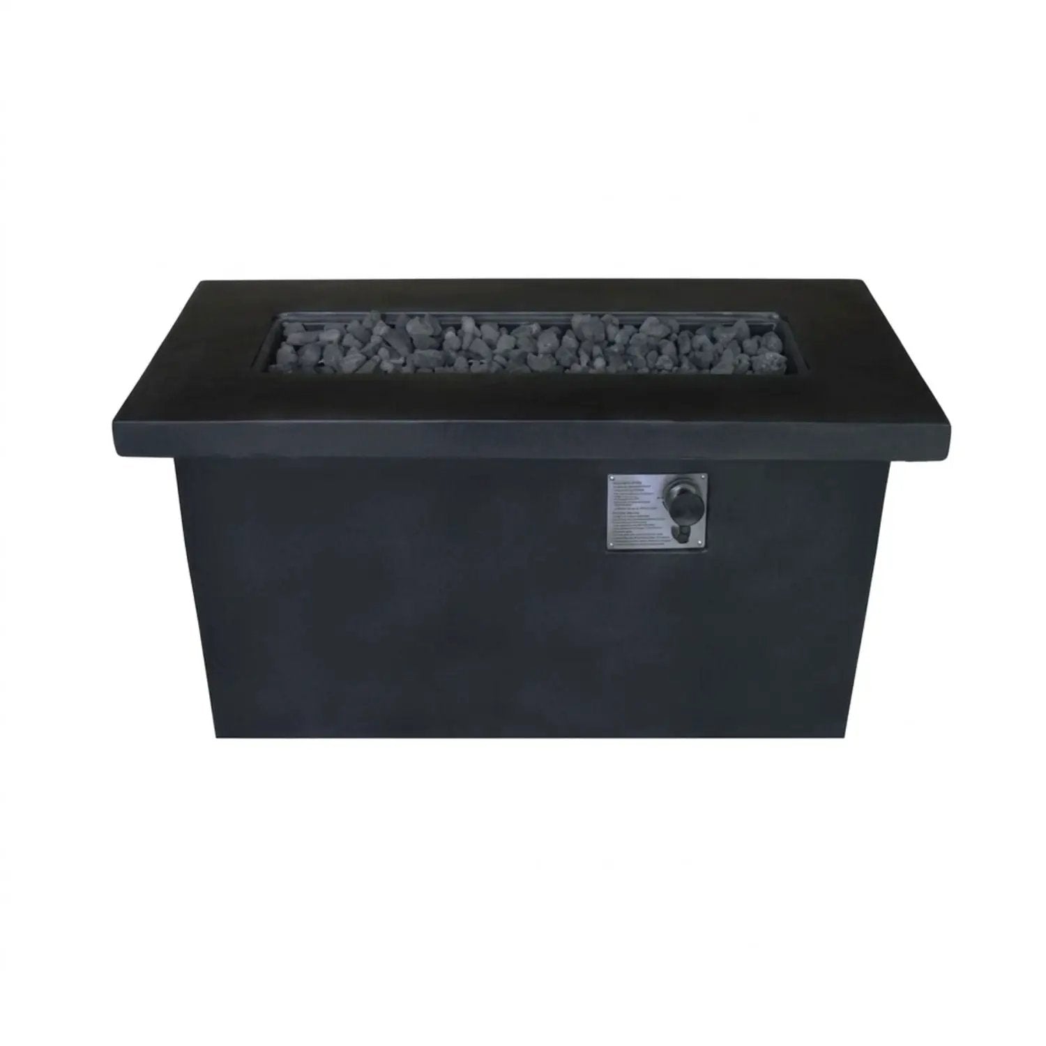 Propane / Natural Gas Outdoor Fire Pit Table - Charcoal by Unique Piece Furniture