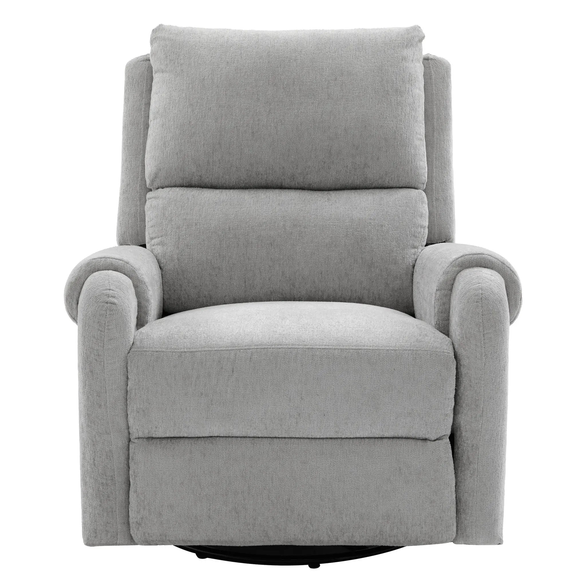 Manual Recliner Massage Chair With Swivel Rocker, 8 Massage Modes, Side Storage Pocket by Unique Piece Furniture