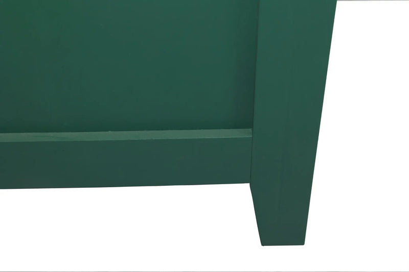 59in Green Accent Cabinet with 4 Doors Mid Century Modern Buffet by HouseOfZazla