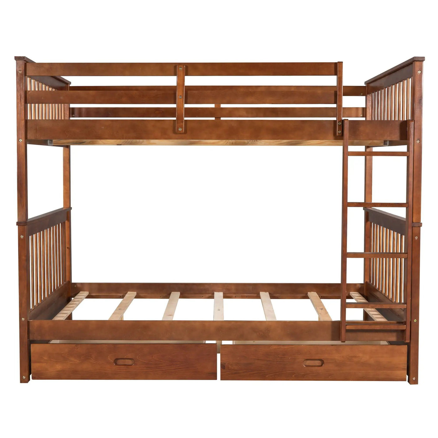 Bunk Bed With Ladders And 2 Storage Drawers by Unique Piece Furniture