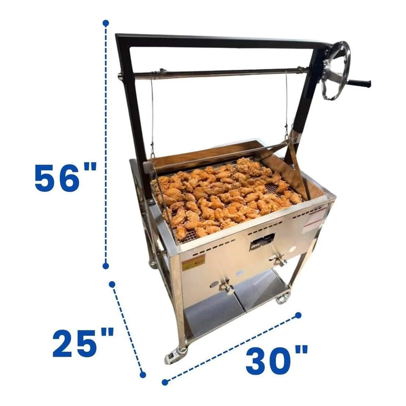 12-Gallon Commercial Outdoor Propane Deep Fryer With Cart (SAK69023) by SAKSBY WHOLESALE