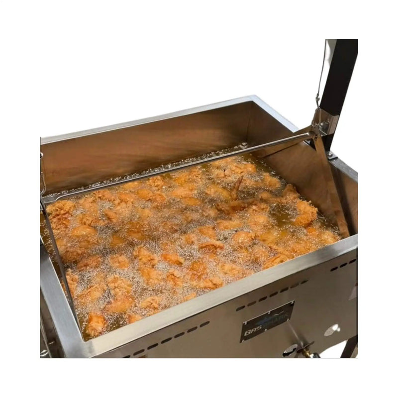 12-Gallon Commercial Outdoor Propane Deep Fryer With Cart (SAK69023) by SAKSBY WHOLESALE
