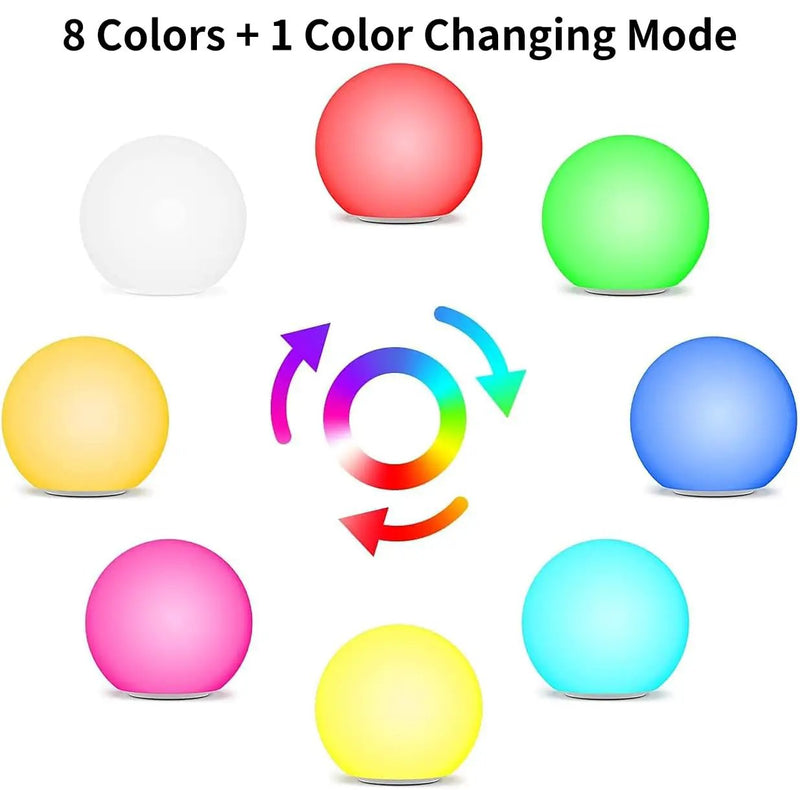 12-Inch LED Ball Light, Solar Rechargeable Globe Light Color Changing Solar Globe Lamp by Outdoor Solar Outlet