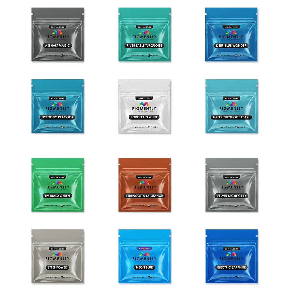 Mica Powder Pigments 12 Bundle Pack by UltraClear Epoxy