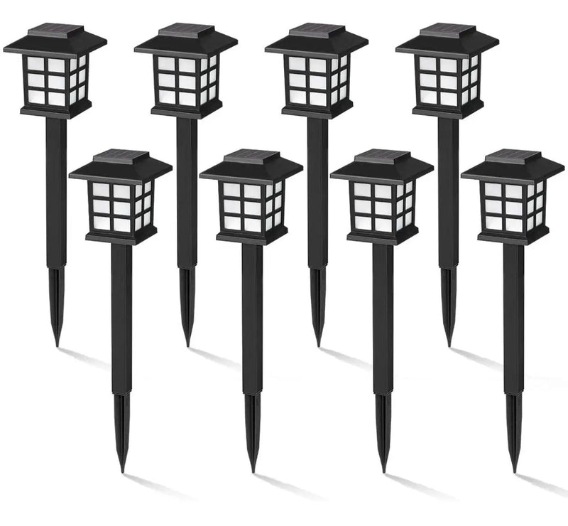 12 Pack Solar Pathway Lights Outdoor, Waterproof Outdoor Solar Lights-Asian Style by Outdoor Solar Outlet