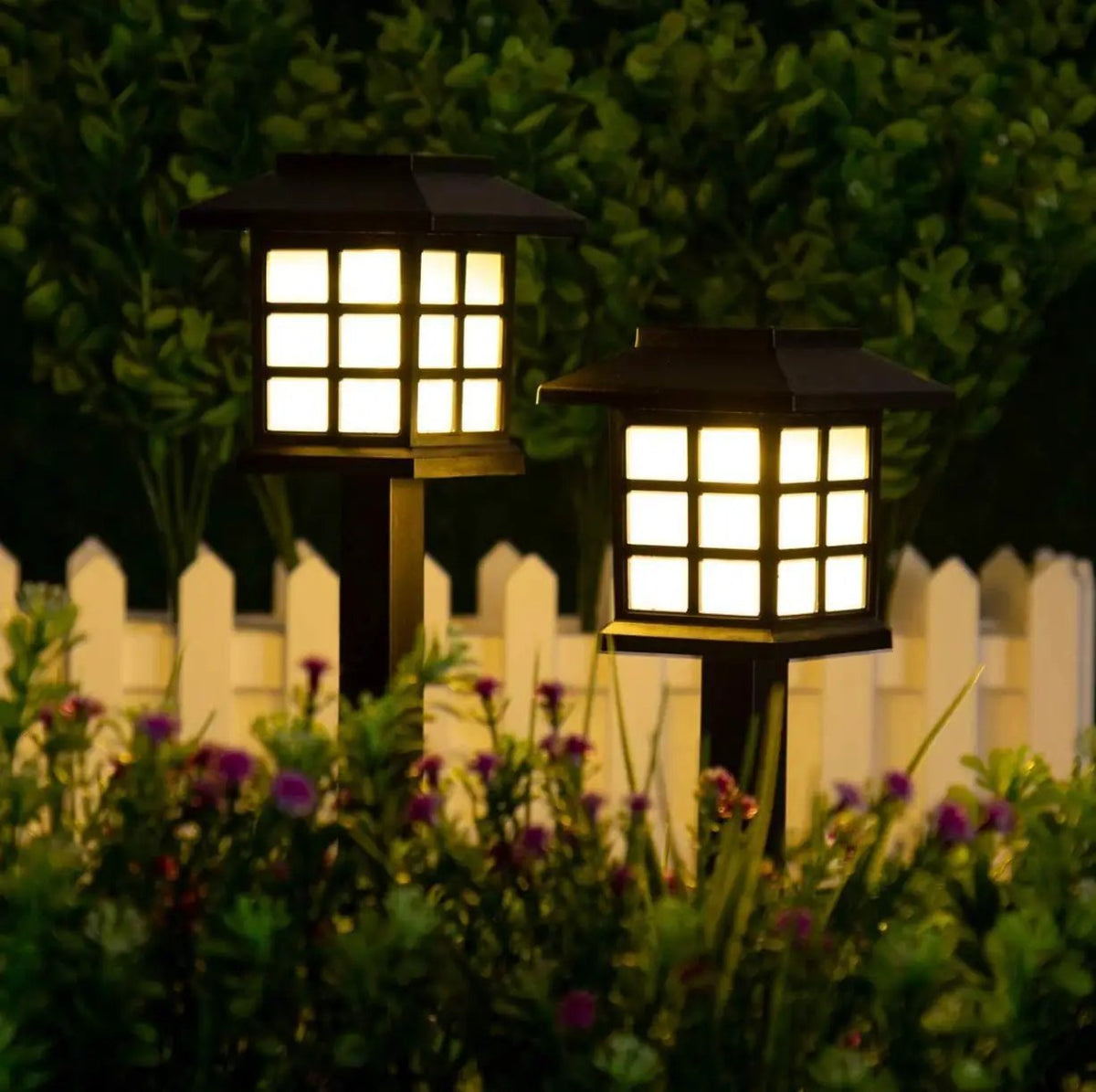 12 Pack Solar Pathway Lights Outdoor, Waterproof Outdoor Solar Lights-Asian Style by Outdoor Solar Outlet