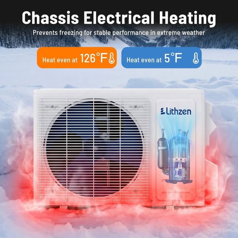 12000 BTU 18.1 SEER2 208/230V Mini Split Air Conditioner Works with Alexa by DirectDeals