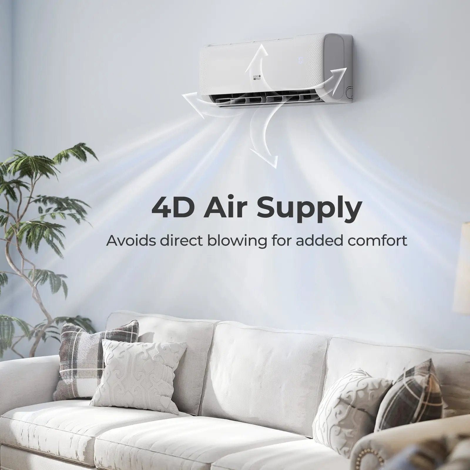 Airtural Series 12000 BTU 115V 22 SEER2 WiFi Enabled Mini Split Heat Pump by DirectDeals