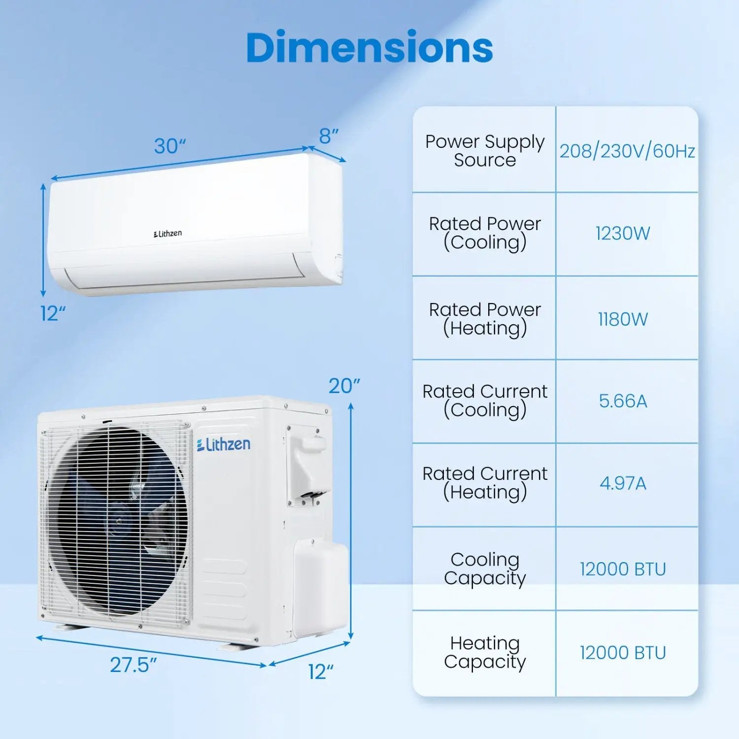 12000 BTU Mini Split Air Conditioner & Heater with WiFi by DirectDeals