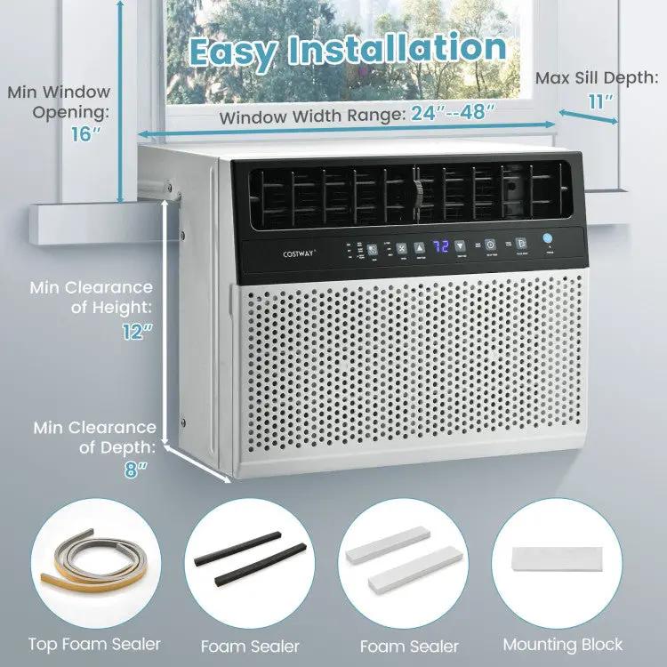 Window Air Conditione with Handy Remote and LED Control Panel by DirectDeals
