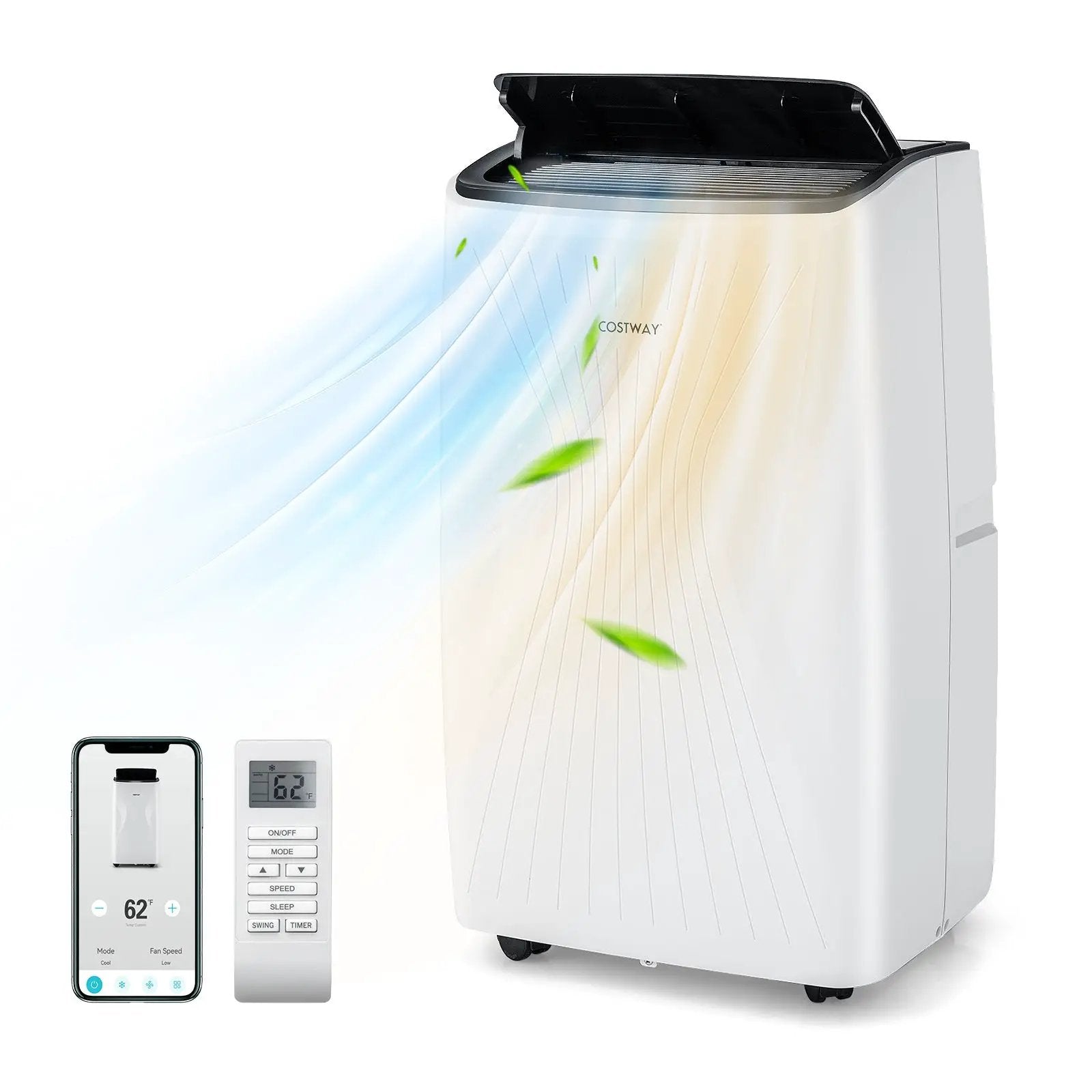12000 BTU Portable Air Conditioner with Heat and Smart WiFi by DirectDeals