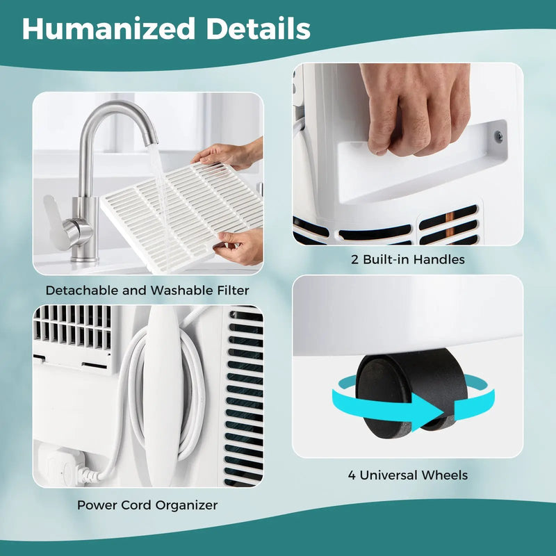 12000 BTU Portable Air Conditioner with Heat and Smart WiFi by DirectDeals