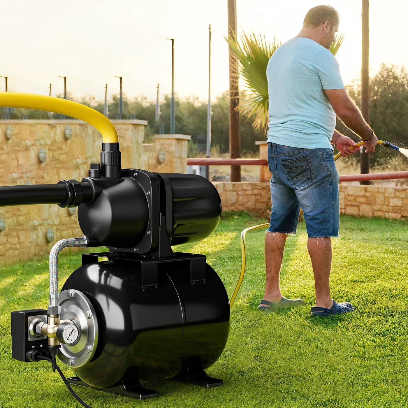 1200 W Garden Water Pump Shallow Well Pressurized Irrigation by DirectDeals