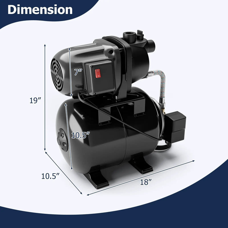 1200 W Garden Water Pump Shallow Well Pressurized Irrigation by DirectDeals