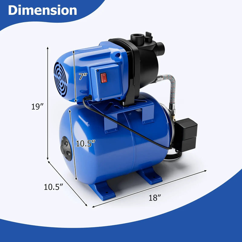 1200 W Garden Water Pump Shallow Well Pressurized Irrigation by DirectDeals