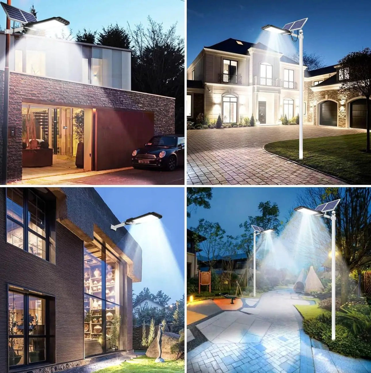 1200W Solar Outdoor Lights Motion Sensor Dusk to Dawn Commercial Large Area Lighting Security Flood Lights Waterproof with Remote for Backyard Stadium Garage Parking Lot by Outdoor Solar Outlet