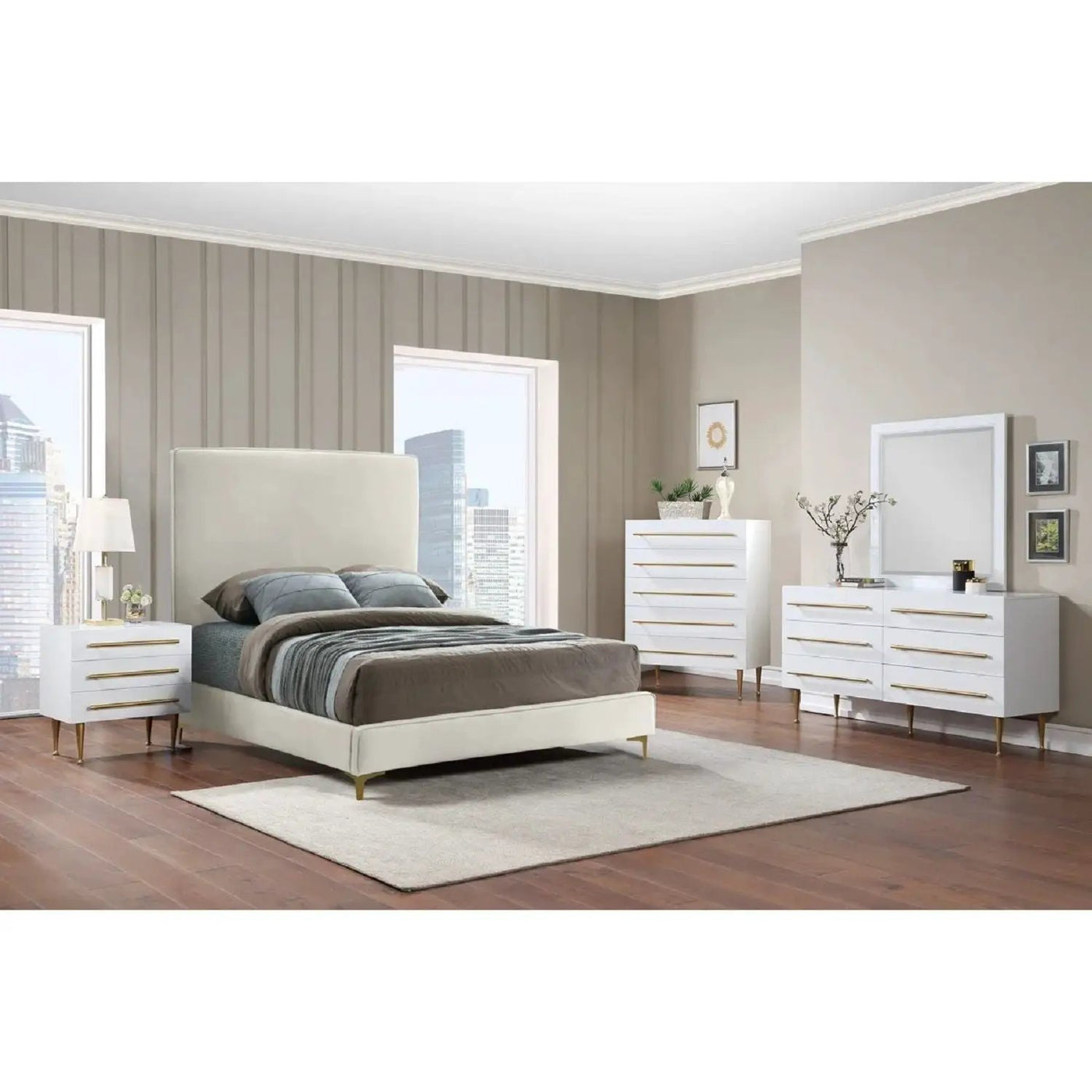 Contemporary 5 Drawer Chest For Bedroom by HouseOfZazla