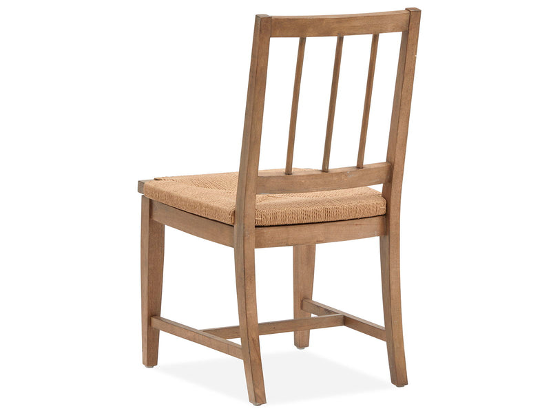 Lindon - Dining Side Chair With Paper Cord Seat (Set of 2) - Light Brown, photo 2 of 7