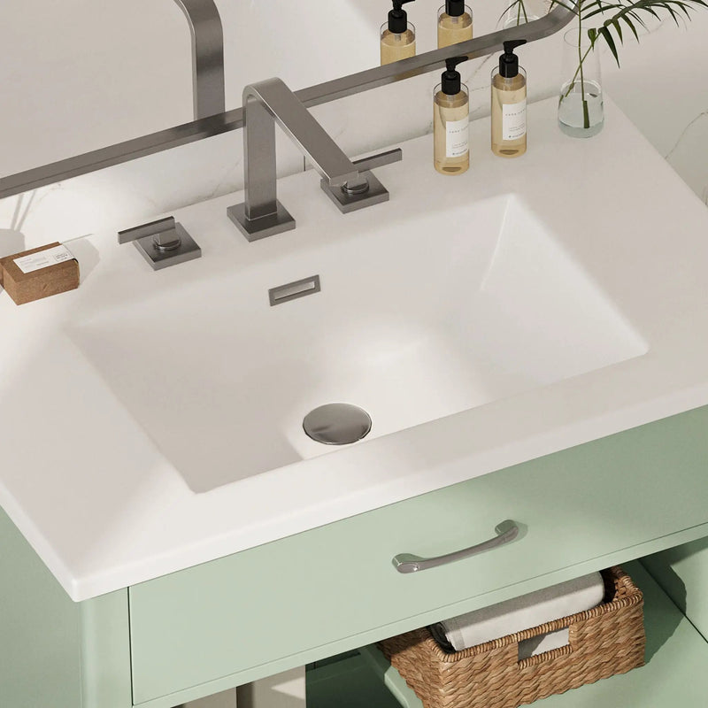 Modern Bathroom Vanity With Tempered Glass Doors by HouseOfZazla