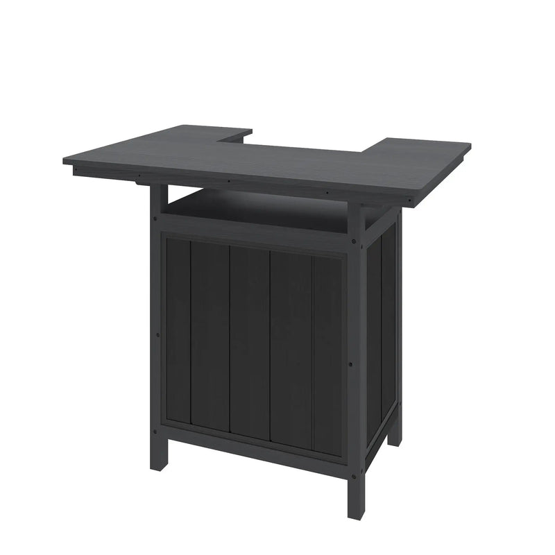 Outdoor Bar Patio Kitchen Island with HDPE & Aluminum Frame by HouseOfZazla