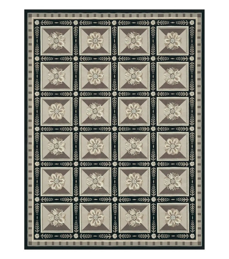 9' X 12' Handmade English Aubusson Savonnerie Design Needlepoint Wool Rug Nice by Jewel Rugs