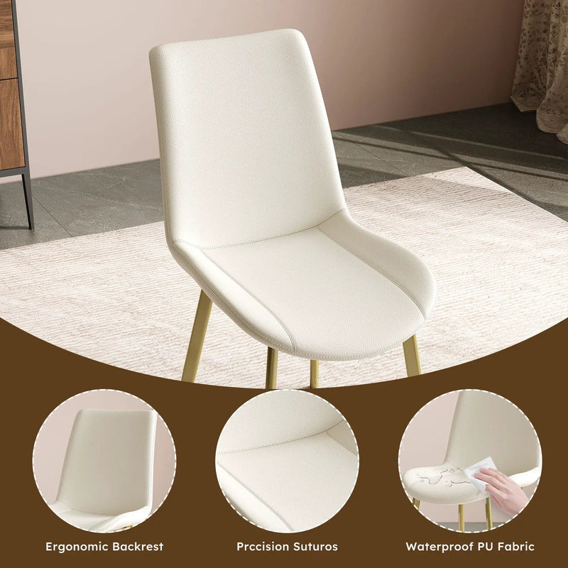 Modern Dining Chairs Ergonomic Design For Kitchen (Set of 4) by Unique Piece Furniture
