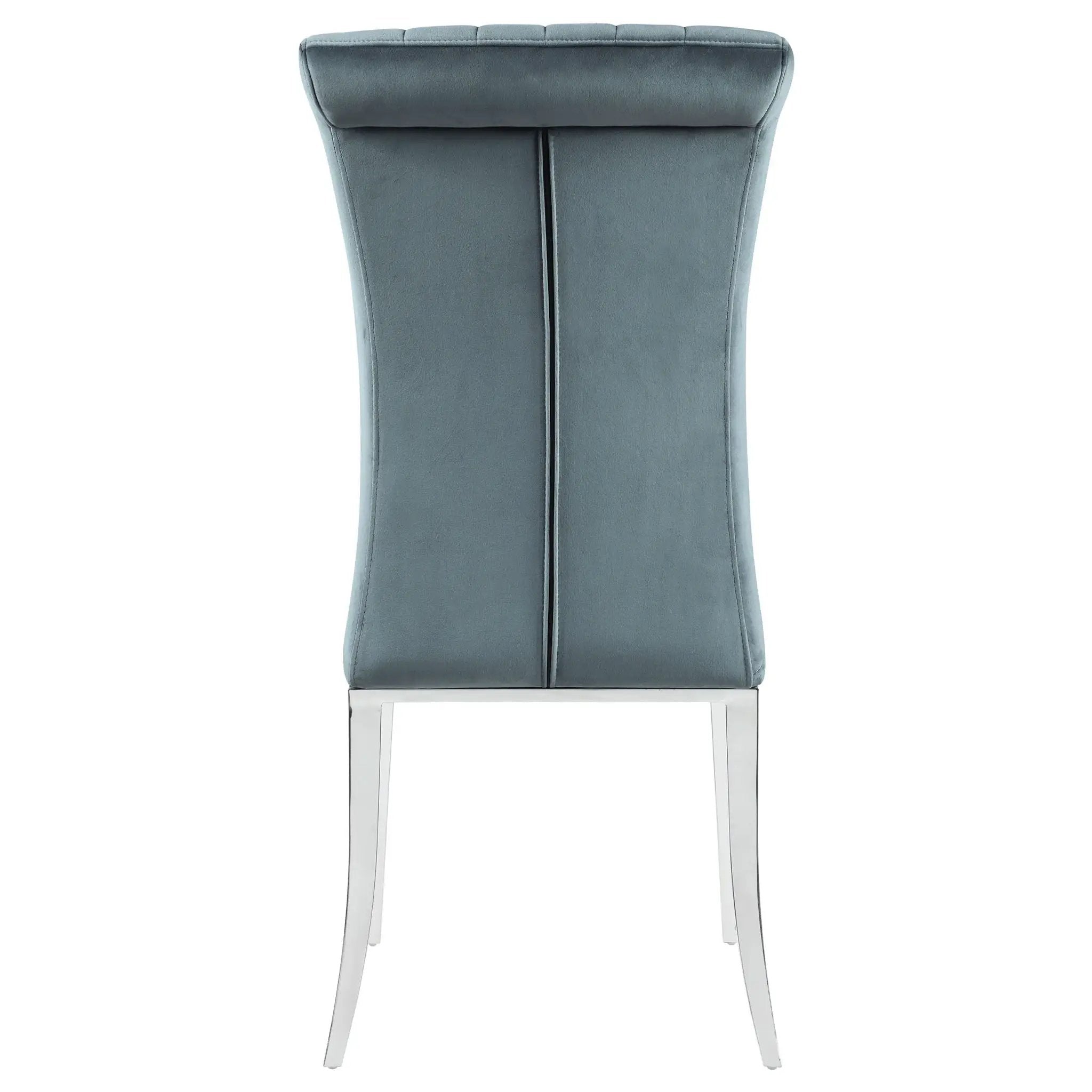 Tufted Side Upholstered Dining Chair (Set of 2) - Gray by HouseOfZazla