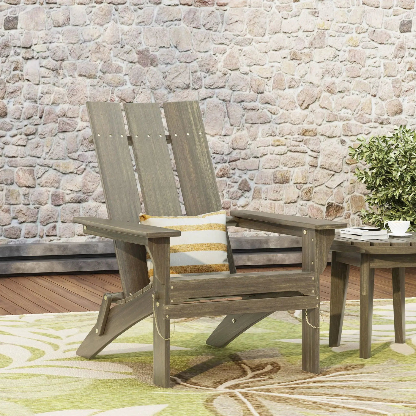 Aurascape Outdoor Comfort Foldable Adirondack Chair by HouseOfZazla