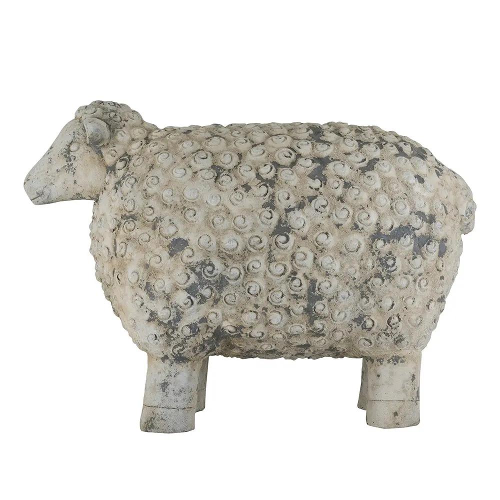 25.5x13x18" Magnesium Sheep Figurine with Weathered Finish by HouseOfZazla