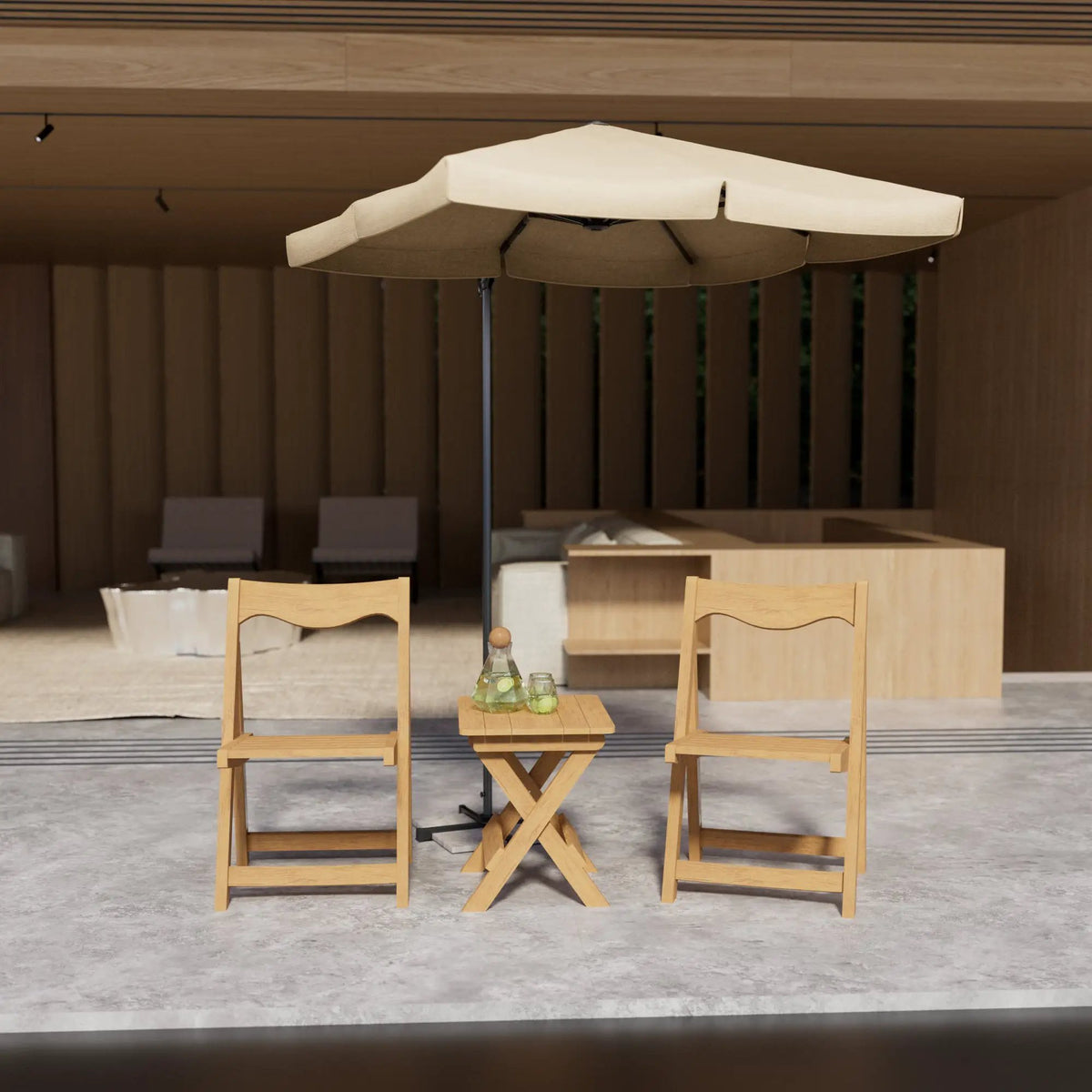 HIPS Material Outdoor Bistro Set by HouseOfZazla