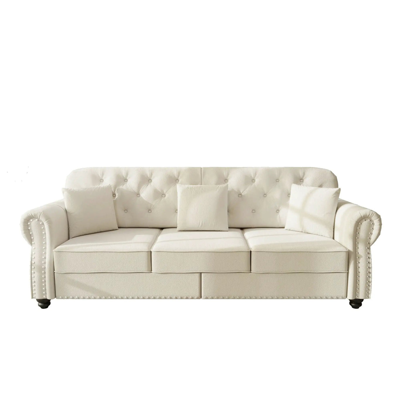 Upholstered 3 Seater Sofa Set With Ottoman by HouseOfZazla