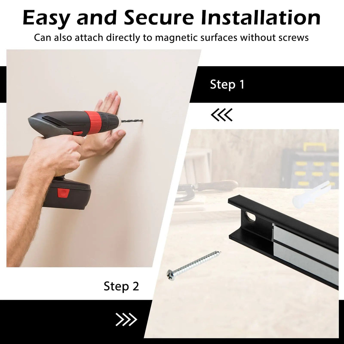 18 Inch Magnetic Tool Holder Strip with Mounting Screws by DirectDeals