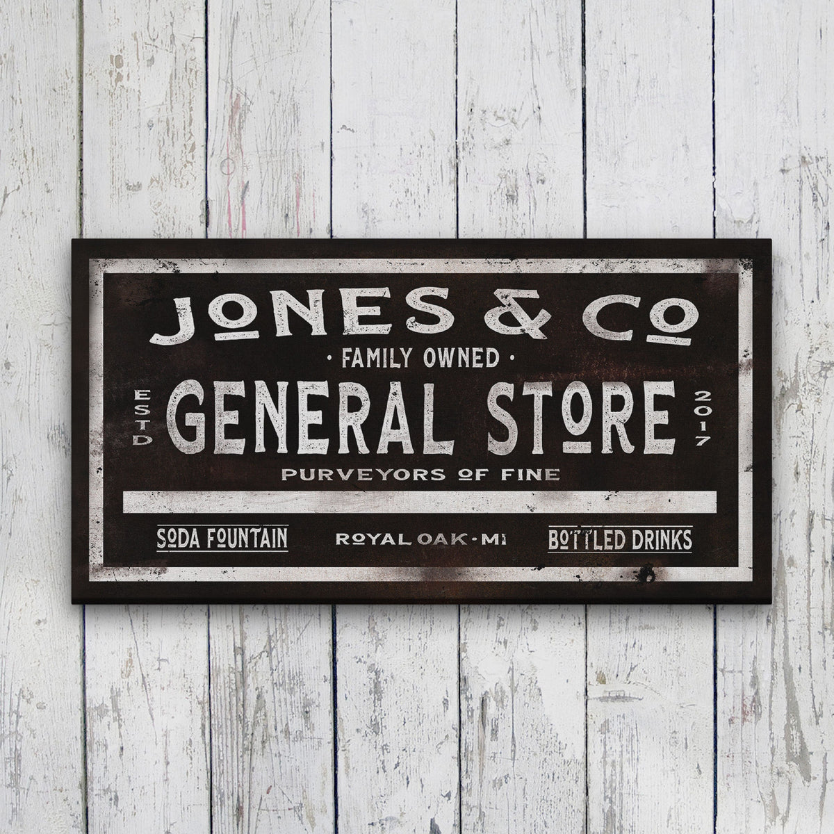 Dry Goods Sign | Personalized General Store Sign | Custom Rustic Farmhouse Sign, photo 6 of 9