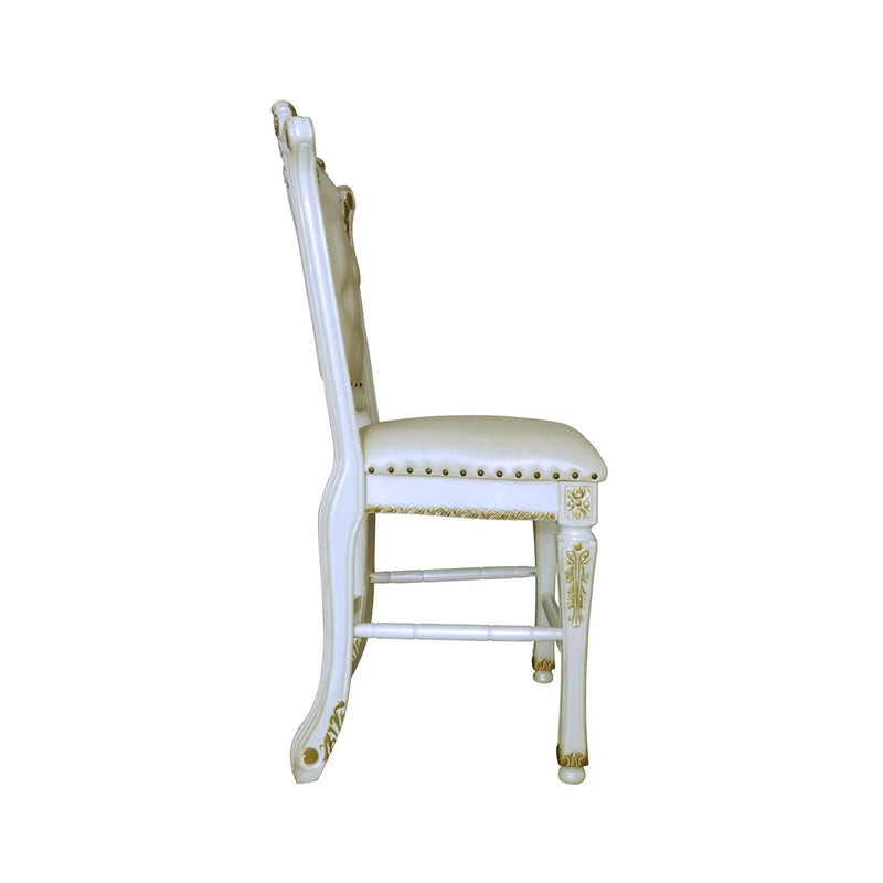 Vendome - Antique Counter Height Chair (Set of 2) - White by HouseOfZazla