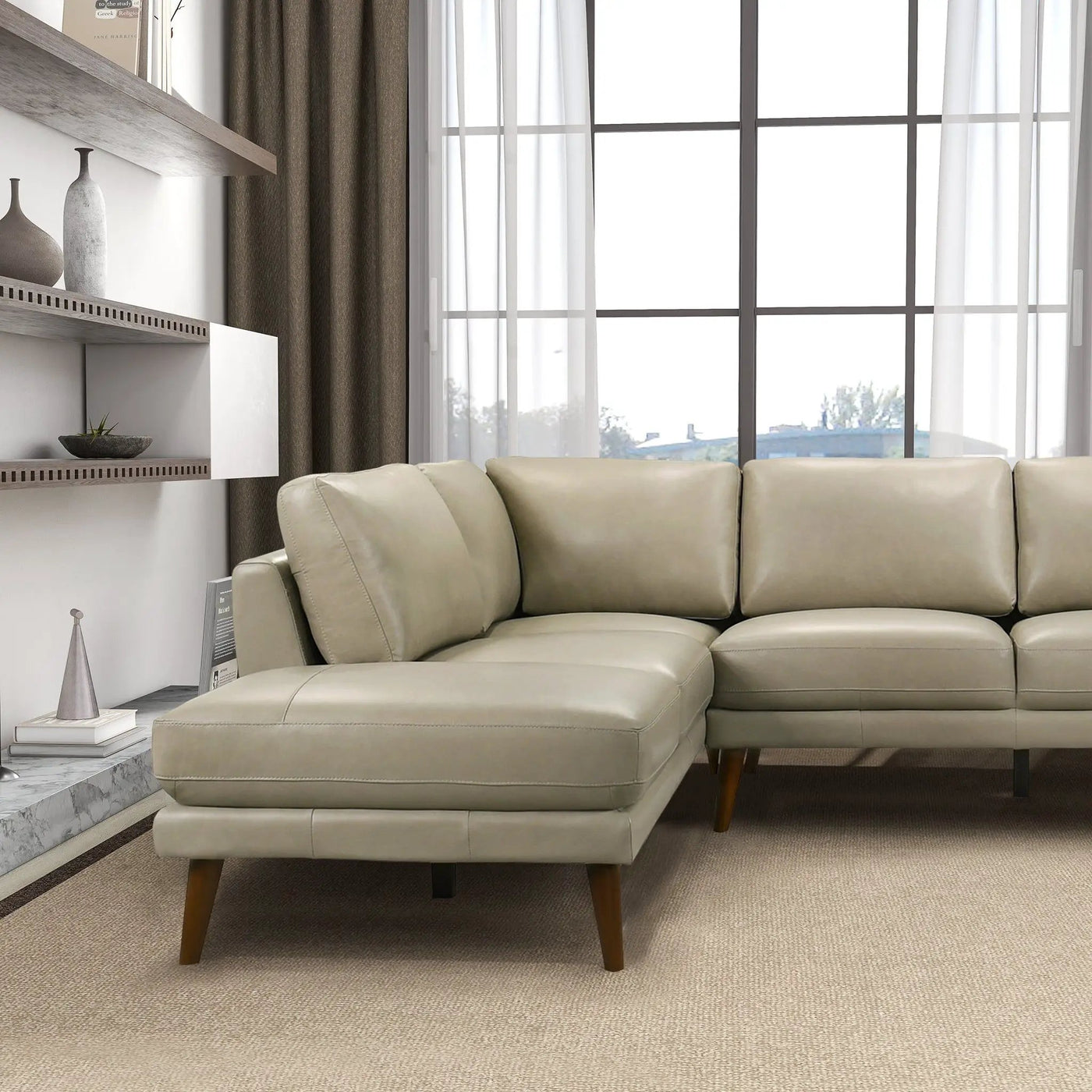 Benson - Sectional Sofa With Chaise by HouseOfZazla