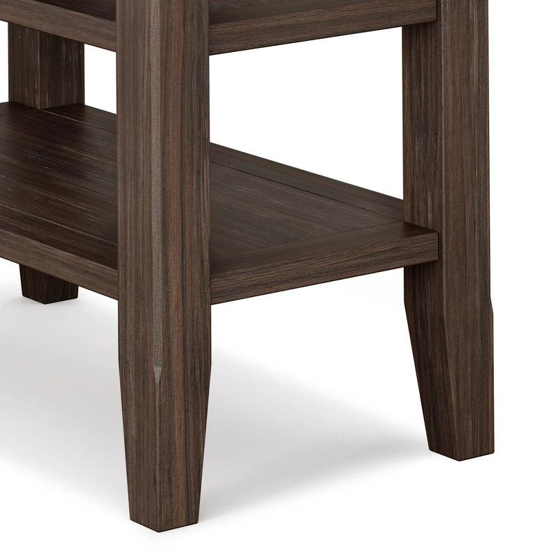 Acadian - Narrow Side Table - Farmhouse Brown by Unique Piece Furniture