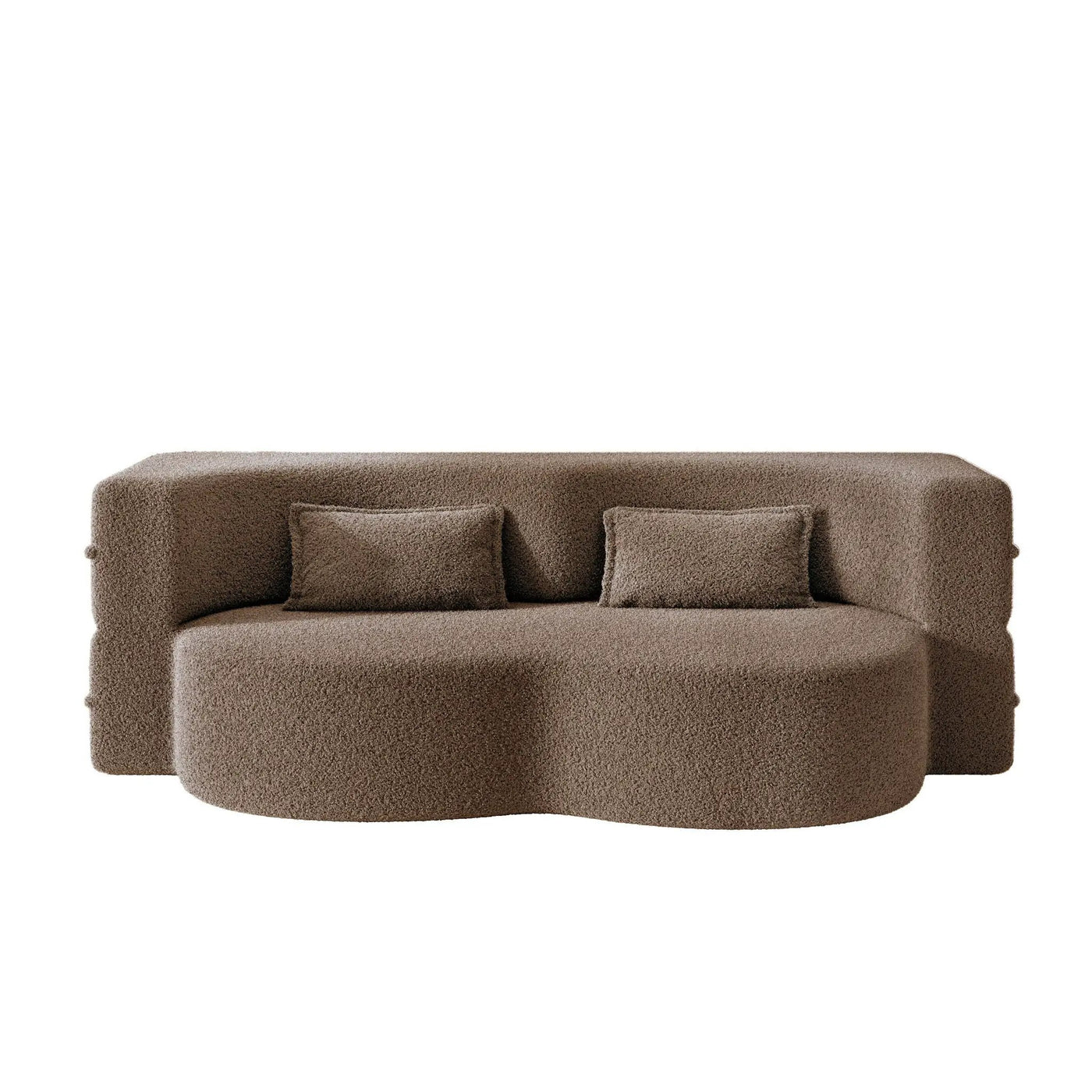 Modern Floor Sleeper Sofa Bed With 2 Pillows, Convertible Twin Size Folding Mattress For Living Room by HouseOfZazla
