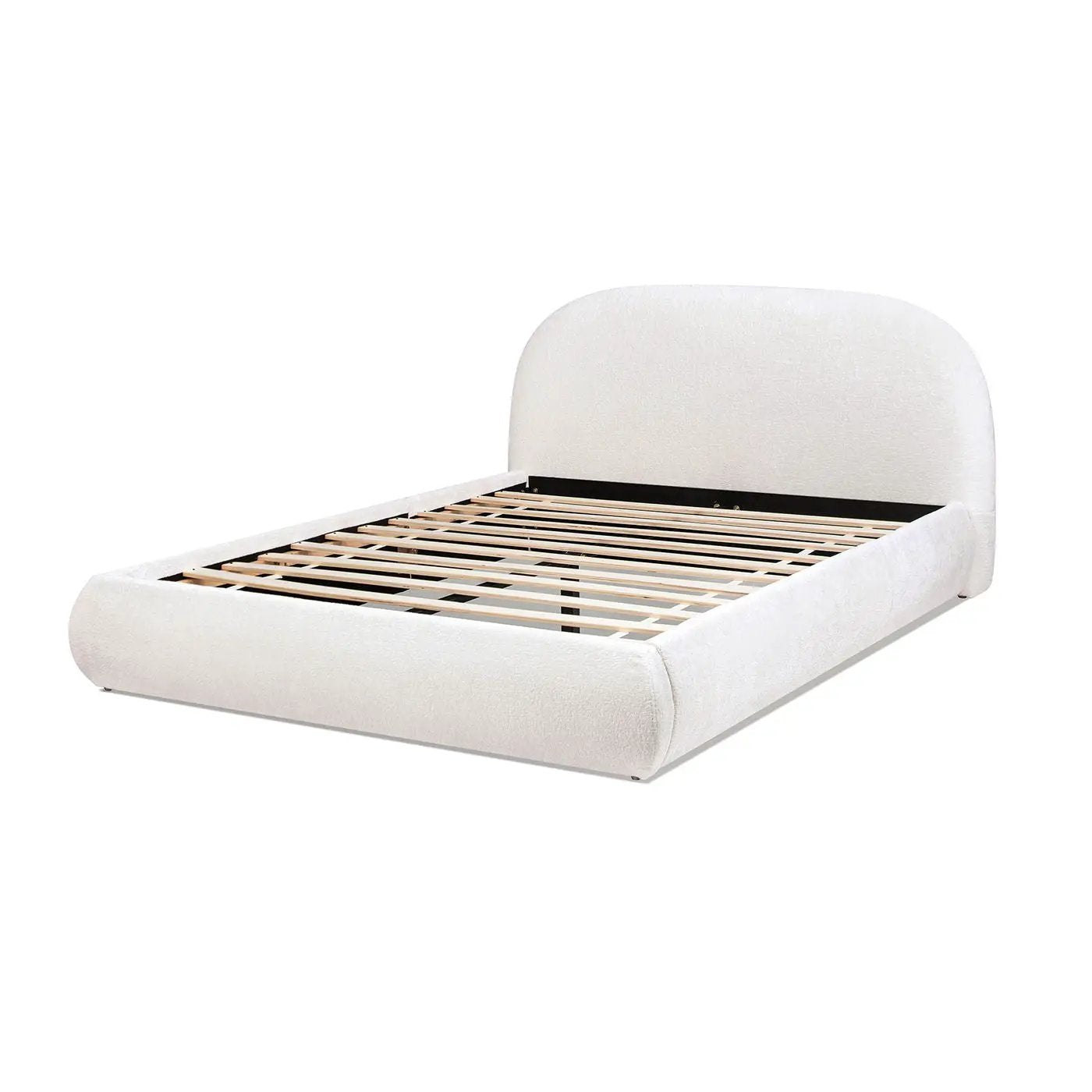 Archie Puffy Grounded - Upholstered Platform Bed by HouseOfZazla